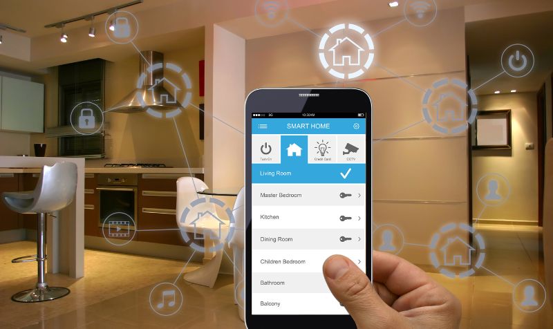  Smart home technology concept 